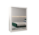 Tokyo III Sliding Door Wardrobe 150cm in White