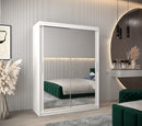 Tokyo III Sliding Door Wardrobe 150cm in White