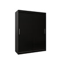 Tokyo Sliding Door Wardrobe 150cm in Black