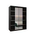 Verona 04 Sliding Door Wardrobe 150cm in Black