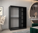 Tokyo III Sliding Door Wardrobe 150cm in Black