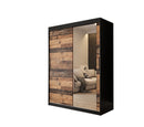 Tilburg II Sliding Door Wardrobe 150cm in Dark Oak