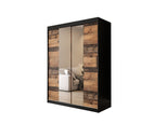 Tilburg I Sliding Door Wardrobe 150cm in Dark Oak