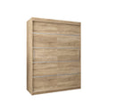 Verona 01 Sliding Door Wardrobe 150cm in Oak Sonoma