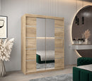 Verona 04 Sliding Door Wardrobe 150cm in Oak Sonoma