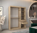 Verona 04 Sliding Door Wardrobe 150cm in Oak Sonoma