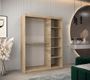 Tokyo III Sliding Door Wardrobe 150cm in Oak Sonoma