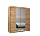 Verona 04 Sliding Door Wardrobe 180cm in Oak Artisan