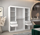 Boliwia Sliding Door Wardrobe 180cm in White