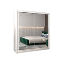 Tokyo III Sliding Door Wardrobe 180cm in White