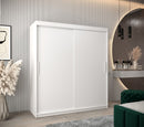 Tokyo Sliding Door Wardrobe 180cm in White