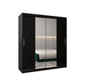 Tokyo I Sliding Door Wardrobe 180cm in Black