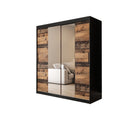 Tilburg I Sliding Door Wardrobe 180cm in Dark Oak