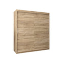 Tokyo Sliding Door Wardrobe 180cm in Oak Sonoma