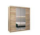 Verona 04 Sliding Door Wardrobe 180cm in Oak Sonoma