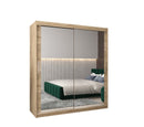 Tokyo III Sliding Door Wardrobe 180cm in Oak Sonoma