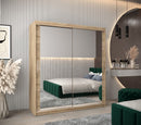 Tokyo III Sliding Door Wardrobe 180cm in Oak Sonoma