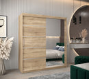 Verona 02 Sliding Door Wardrobe 180cm in Oak Sonoma