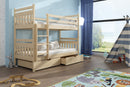 Wooden Bunk Bed Adas with Storage in Pine Without Mattress