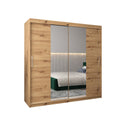 Tokyo I Sliding Door Wardrobe 200cm in Oak Artisan