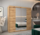 Tokyo I Sliding Door Wardrobe 200cm in Oak Artisan