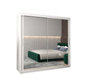 Tokyo III Sliding Door Wardrobe 200cm in White