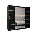 Verona 04 Sliding Door Wardrobe 200cm in Black