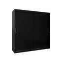 Tokyo Sliding Door Wardrobe 200cm in Black