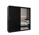 Tokyo II Sliding Door Wardrobe 200cm in Black