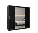 Tokyo I Sliding Door Wardrobe 200cm in Black