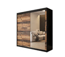 Tilburg II Sliding Door Wardrobe 200cm in Dark Oak