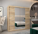 Verona 04 Sliding Door Wardrobe 200cm in Oak Sonoma