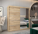 Verona 02 Sliding Door Wardrobe 200cm in Oak Sonoma