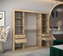 Verona 04 Sliding Door Wardrobe 200cm in Oak Sonoma