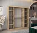 Verona 02 Sliding Door Wardrobe 200cm in Oak Sonoma