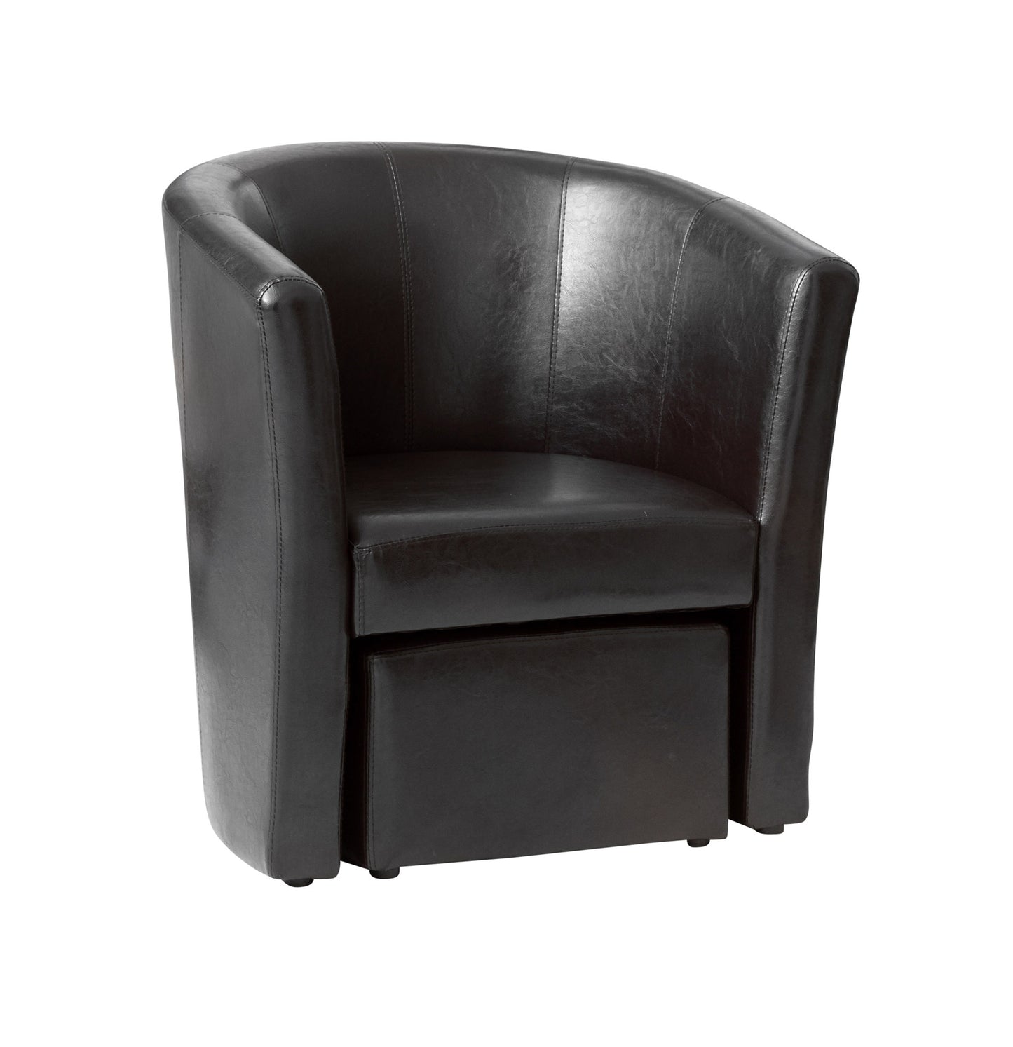 Unique Skirt Design Tub Chair also suitable for Commercial Use in Black