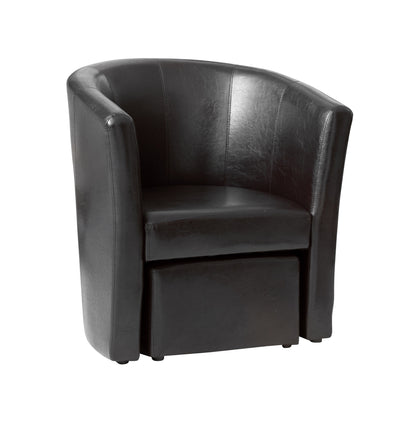 Unique Skirt Design Tub Chair also suitable for Commercial Use in Black