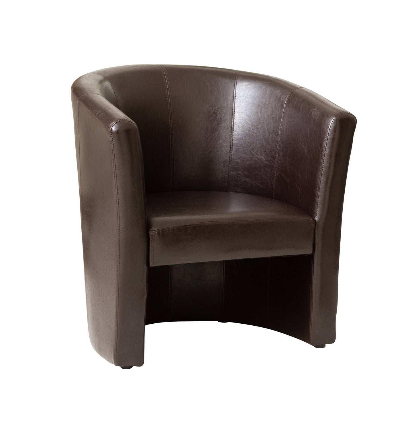 Unique Skirt Design Tub Chair also suitable for Commercial Use in Brown