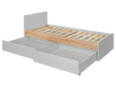 Vivero Bed with Drawer in Pearl Grey