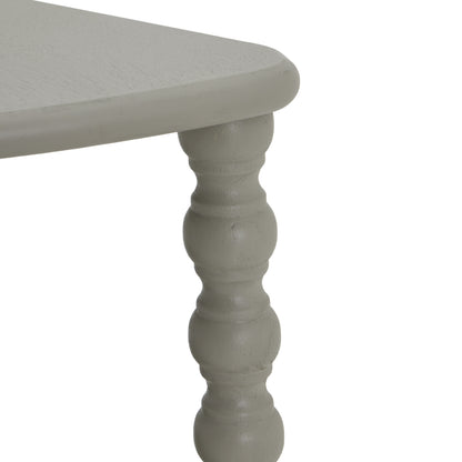 The Camden Collection Half Moon 3 Tier Table