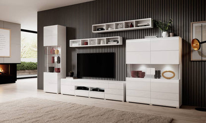 Toledo 40 TV Cabinet 208cm in White