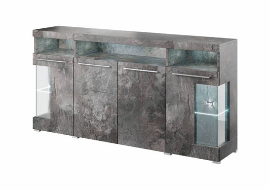 India 42 Display Sideboard Cabinet in Schiefer