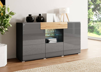 Toledo 26 Sideboard Cabinet in Grey Gloss