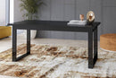 Helio 92 Extending Table in Black Glass