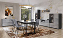 Helio 25 Sideboard Cabinet in Grey Glass