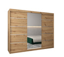 Verona 02 Sliding Door Wardrobe 250cm in Oak Artisan