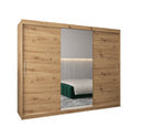 Tokyo I Sliding Door Wardrobe 250cm in Oak Artisan