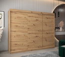 Tokyo Sliding Door Wardrobe 250cm in Oak Artisan