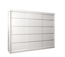 Verona 01 Sliding Door Wardrobe 250cm in White