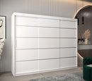 Verona 01 Sliding Door Wardrobe 250cm in White